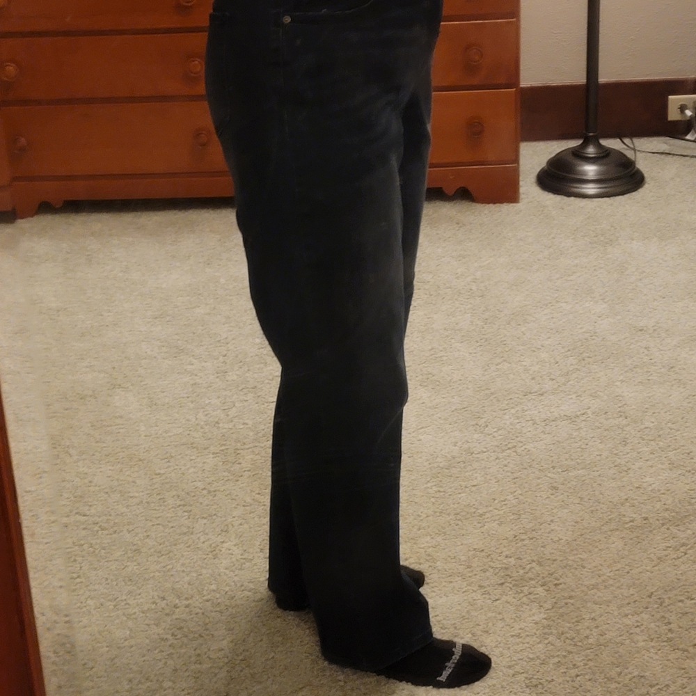 Terra & Sky Women's Straight Leg Jeans - Black